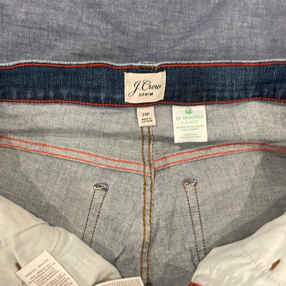Jcrew 9” vintage straight jeans 31P never worn